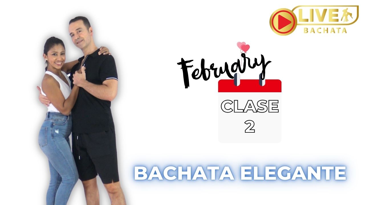 BACHATA ELEGANTE CLASE 2 basi y deisy posando mirando a la camara en una pose de bachata